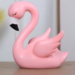 Tirelire en forme de flamant pour collection