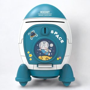 Tirelire Fusée pour enfants colorée et ludique