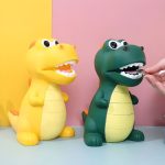 Tirelire dinosaure colorée pour enfants