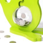 Grande tirelire transparente pour collectionner des pièces