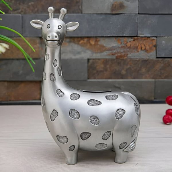 Tirelire animalière en forme de girafe