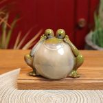 Tirelire animalière : grenouille en céramique
