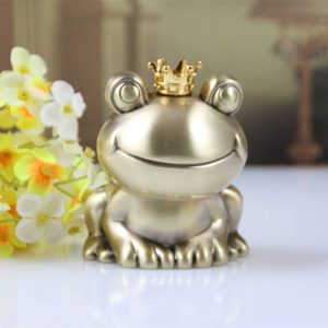 Tirelire Grenouille Couronne en céramique colorée