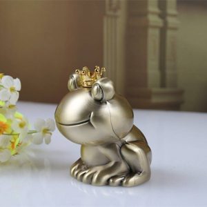 Tirelire Grenouille avec couronne pour enfants