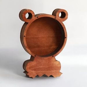 Tirelire en bois grenouille pour enfants