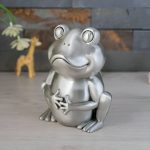 Tirelire grenouille animalière en métal coloré