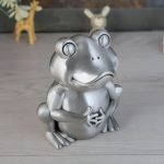 Tirelire grenouille en métal, accessoire décoratif ludique
