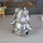 Tirelire en forme de grenouille, design original en métal