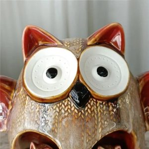 Tirelire mignonne en céramique hibou
