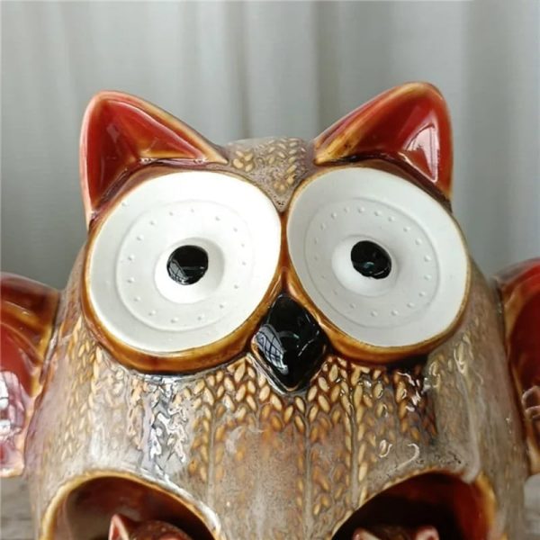 Tirelire mignonne en céramique hibou