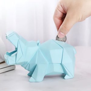 Tirelire hippopotame pour enfants en céramique