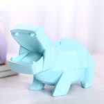 Tirelire en forme d'hippopotame, design attrayant