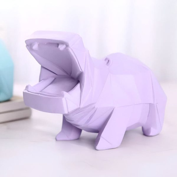 Tirelire animale hippopotame, idéale pour les petits
