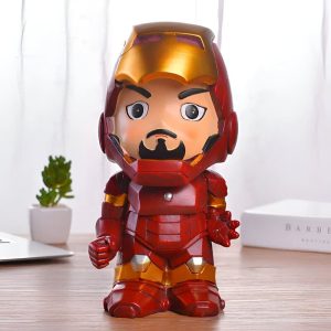 Tirelire Iron-Man pour enfants, design amusant et coloré