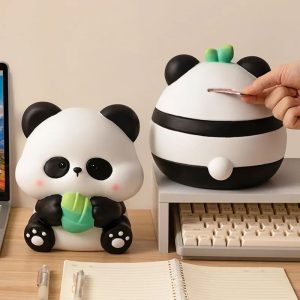 Tirelire Panda avec design traditionnel japonais