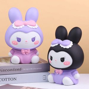 Tirelire en forme de lapin pour fille