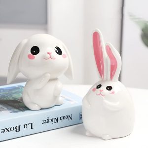 Tirelire Lapin en céramique décorative