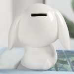 Tirelire en forme de lapin en céramique
