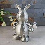 Tirelire en métal, design lapin amusant