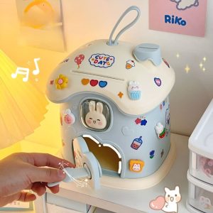 Tirelire en forme de lapin pour enfants