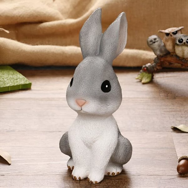 Tirelire Lapin en céramique, accessoire charmant
