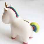Tirelire licorne personnalisable pour collection