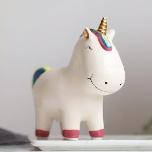 Tirelire en forme de licorne à décorer