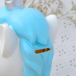 Objet décoratif : tirelire licorne en blanc