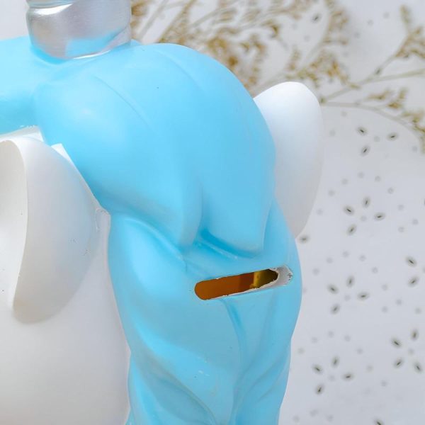 Objet décoratif : tirelire licorne en blanc