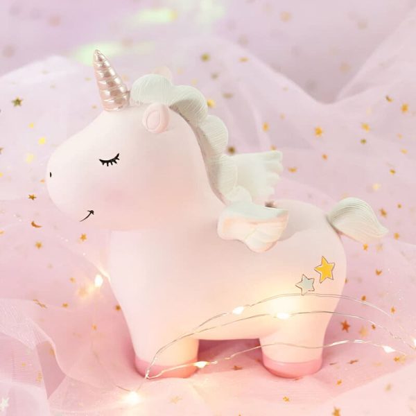 Tirelire Licorne décorative pour chambre d'enfant