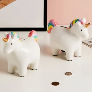 Tirelire Licorne en céramique pour enfants