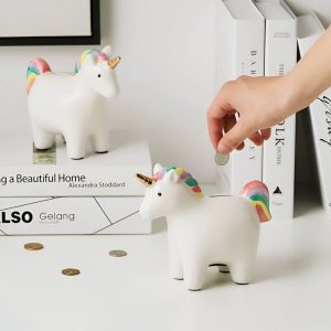 Tirelire Licorne céramique au design enchanteur