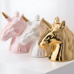 Tirelire Licorne en or pour les enfants