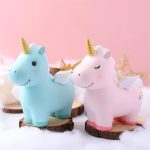 Licorne rose pour collecter des pièces