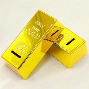 Tirelire Lingot d'Or pour adultes en forme de lingot