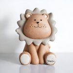 Lion jungle coloré, tirelire originale