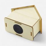 Tirelire en bois à peindre pour enfants