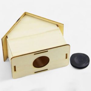 Maison en bois tirelire personnalisable