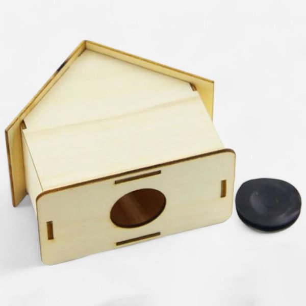 Maison en bois tirelire personnalisable