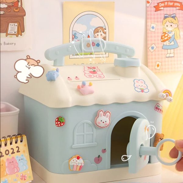 Tirelire maison mignonne pour encourager l'épargne