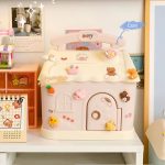 Tirelire enfant design maison pour collection de pièces