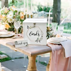 Tirelire vintage pour collecte de fonds de mariage