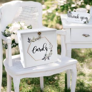Tirelire mariage en style rustique et champêtre