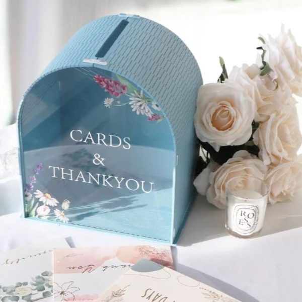 Tirelire de mariage en forme de maison décorative