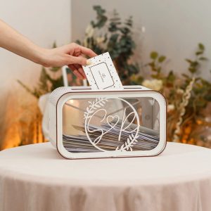 Tirelire mariage personnalisée pour collecter des fonds
