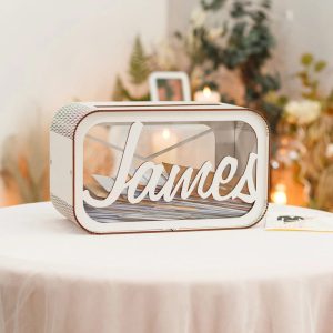 Tirelire personnalisée pour les mariages, design élégant
