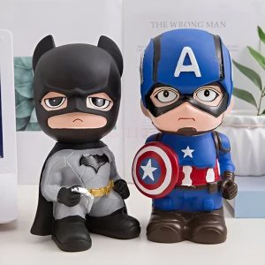 Tirelire Avengers avec designs de super-héros