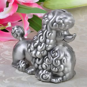 Tirelire Chien en métal au design amusant