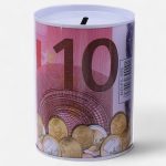Tirelire Euros en métal durable