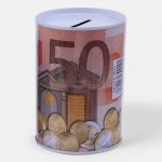 Tirelire Euros élégante en métal